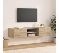 HKQWPBF Armoire en bois - 150 x 39 x 30 cm - Chêne Sonoma | Forme rectangulaire, surface mate, lignes claires, polyvalent, surface facile d'entretien