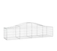 HKQWPBF Lot de 25 gabions en fer galvanisé 200 x 50 x 40/60 cm | Fer galvanisé, fil de 3,5 mm, crochets de gabion renforcés, instructions incluses (français non garanti)