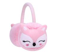 HKSCKJ Cache-Oreilles d'hiver pour Enfant Fille Garçon Couvre-Oreille Chaud en Peluche Mignon Motif Renard Protège-Oreilles Réglable Couvre-Oreilles d'Extérieur Anti-Foid pour Vélo Ski Randonnée