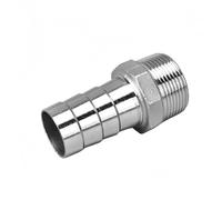 HKSDKABOP 304 Accessoires d'acier Inoxydable, Adaptateur de raccord Hexagonal en Forme pagode, Filetage mâle vers Embout cannelé, Acier Inoxydable 304, 1 pièce(12MM*1/4INCH)