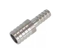 HKSDKABOP 304 Accessoires d'acier Inoxydable, Raccord Double pagode à Embout cannelé en Acier Inoxydable 304 for Tuyau, réducteur égal, for gaz, air et Huile(32MM*16MM)