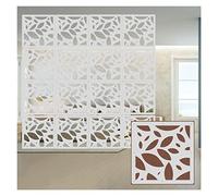 HKSDKABOP accrocher l'écran de séparation des Chambres, Cloison de séparation Suspendue en Bois et Plastique, 5 mm, ajourée, Blanche, Lot de 3 à 50 Panneaux(44pcs)