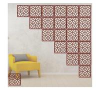 HKSDKABOP accrocher l'écran de séparation des Chambres, Cloison de séparation Suspendue en Bois et Plastique 5 mm, Naturel, 29 x 29 cm/39 x 39 cm(39x39cm,8Pcs)