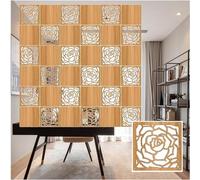 HKSDKABOP accrocher l'écran de séparation des Chambres, Panneau de séparation for Plafond et Mur, avec Accessoires, Bois et Plastique, épaisseur 5 mm, Naturel, 1 à 100 pièces(Natural a,50Pcs)