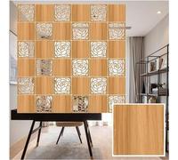 HKSDKABOP accrocher l'écran de séparation des Chambres, Panneau de séparation for Plafond et Mur, avec Accessoires, Bois et Plastique, épaisseur 5 mm, Naturel, 1 à 100 pièces(Natural B,80Pcs)