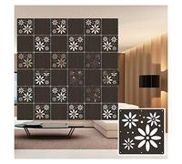 HKSDKABOP accrocher l'écran de séparation des Chambres, Panneau de séparation Suspendu en Bois et Plastique, épaisseur 5 mm, Noir, Plusieurs Lots(Black-a,40pcs)