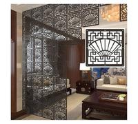 HKSDKABOP accrocher l'écran de séparation des Chambres, Panneau de séparation Suspendu en Bois et Plastique 29 x 29 cm, Multicolore, Plusieurs quantités(Black,27Pcs)