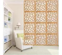 HKSDKABOP accrocher l'écran de séparation des Chambres, Panneau de séparation Suspendu en MDF Naturel 29 x 29 cm 5 mm, Lot de 1 à 100 pièces(26Pcs)