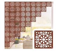 HKSDKABOP accrocher l'écran de séparation des Chambres, Panneaux de séparation Suspendus en Bois et Plastique, épaisseur de 0,5 cm, Plusieurs Tailles, 1 pièce ou Lot de 2 à 100 pièces(29x29cm,26Pcs)