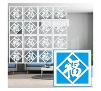 HKSDKABOP accrocher l'écran de séparation des Chambres, Panneaux muraux Suspendus en Bois et Plastique, séparateur de pièce, Blanc, Lot de 12 à 100 pièces(White-a,26Pcs)