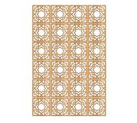 HKSDKABOP accrocher l'écran de séparation des Chambres, Paravent Suspendu en Bois et Plastique ajouré, Marron, 29 x 29 cm, lot Multiple(20pcs)