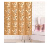 HKSDKABOP accrocher l'écran de séparation des Chambres, Paravent Suspendu en Bois et Plastique, épaisseur 5 mm, Naturel, Lot de Plusieurs Tailles(Natural-b,26Pcs)