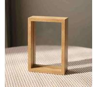 HKSDKABOP Boîte Flottante en Bois, Cadre en Verre Flottant Multicolore, Plusieurs Tailles, for Photos, œuvres d'art, Affiches(Log Color,6 inch [10 * 15cm])