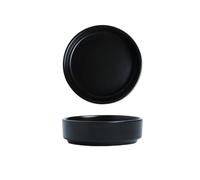 HKSDKABOP Bols à snacks en porcelaine, Sauce soja en céramique assaisonnement salade tomate plat multicolore(Black)