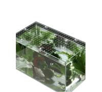 HKSDKABOP Couvercle d'aquarium en Acrylique, Couvercle d'aquarium en Polycarbonate Transparent, découpable, avec fenêtre d'alimentation DIY, Plusieurs Tailles(35X21cm/13.8X8.3in)
