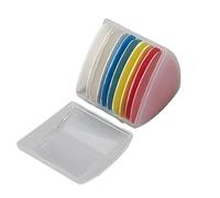 HKSDKABOP Craie de Couture pour Tailleurs, Triangle de Craie Couture for Tailleurs, 10 pièces, Blanc/coloré, 48mm, avec boîte Rangement en Plastique(Colorful 10pcs)