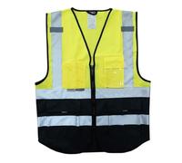 HKSDKABOP Gilets réfléchissants haute visibilité, Gilet réfléchissant Construction de trafic nocturne conducteur à emporter jaune plusieurs tailles(3XL)