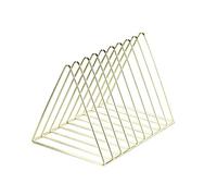 HKSDKABOP Magazines de métaux, Desktop Iron Triangle File Organizer Vertical Magazine Rack(A)