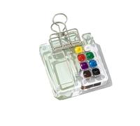 HKSDKABOP Palette de mélange de peinture, Coffret de peinture aquarelle 8-15 couleurs, format mini portable, avec carnet croquis for les voyages(8)