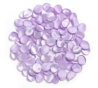 HKSDKABOP Pétales de Rose artificiels, Lot de 50/100/200/300 pièces 4 cm for décoration Maison, Salle à Manger, Mariage, Table, fête prénuptiale, Saint-Valentin(Purple,50Pcs)