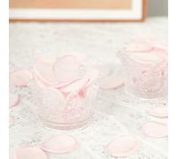 HKSDKABOP Pétales de Rose artificiels, Lot de 50/100/200/300 pièces 4 cm for décoration Maison, Salle à Manger, Mariage, Table, fête prénuptiale, Saint-Valentin(Light Pink,50Pcs)