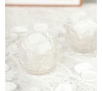 HKSDKABOP Pétales de Rose artificiels, Lot de 50/100/200/300 pièces 4 cm for décoration Maison, Salle à Manger, Mariage, Table, fête prénuptiale, Saint-Valentin(White,300Pcs)