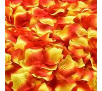 HKSDKABOP Pétales de Rose artificiels, Pétales de Fleurs artificielles for Mariage, 100/500/1000 pièces, décoration for fête(Red Yellow,1000pcs)