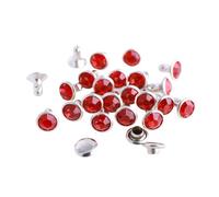 HKSDKABOP Rivets en cristal Rivets en strass Clous, Rivets à strass en cristal multicolores 6 mm/8 mm, 100 pièces(Color9,8mm)