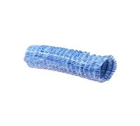 HKSDKABOP Tubes d'égout perforés au Sol à pénétration Douce, Tuyau de Drainage perforé à Infiltration Douce, Drain de Terrain, Tuyau de Drainage français Bleu 5-50 m/16,4-164 pi(15m/49ft)