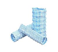 HKSDKABOP Tubes d'égout perforés au Sol à pénétration Douce, Tuyau d'infiltration et de Drainage français ondulé perforé de 2 Pouces, Bleu, Plusieurs Tailles(15m/49ft)