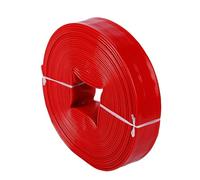 HKSDKABOP Tuyau de Drainage Plat, Tuyau de décharge 1-10 Pouces Enduit PVC à Plat for Pompe Eau, Drainage Piscine, Utilitaire Lavage Contre-Courant(50m,1.2-inch)