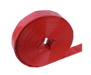 HKSDKABOP Tuyau de Drainage Plat, Tuyau de décharge Lavage à Contre-Courant, Pompe Piscine, Transfert Drainage Enduit PVC, 1 Pouce 10 Pouces(20m,2.5-inch)