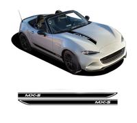 HKSOPC Auto Emblèmes pour Mazda MX5 NA NB NC ND, Logo Badge Sticker, Autocollant EmblèMe Logo Voiture Décoration de Carrosserie, Autocollant Carrosserie, Auto Accessoires,A Black