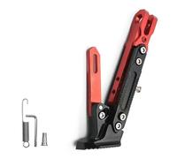 HKSOPC Béquille Latérale Moto Réglable pour Yamaha Tracer9 GT, Aluminium Renforcé avec Base Antidérapante Support de Stationnement Stable,B Red