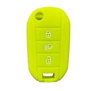 HKSOPC Coque de clé de voiture en silicone pour C-itroen Berlingo 2021 C3 III Aircross C4 C4L C5 C6 C8 Picasso pour P-EUGEOT 208 2019 308 - Vert pomme