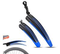 HKSOPC Garde Boue de Vélo Set pour Merida Cyclocross 2015, 20-26 Pouces Réglable Garde-Boue pour Vélo, Épaissir Élargir Connexion Rapide Ailes Avant et Arrière,B Blue