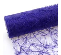 HKT Home Deco Sizoweb Chemin de Table - 25 m Rouleau + 100 Cœurs décoratifs Gratuit (20 cm Largeur, en Violet)