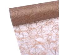 HKT Home Deco Sizoweb Chemin de Table - 25 m Rouleau + 100 Cœurs décoratifs Gratuit (30 cm Largeur, en cuivre)