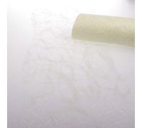 HKT Home Deco Sizoweb Chemin de Table Coupe ondulée crème env. 25 cm Rouleau 25 m 64 W 012 de r