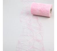 HKT Home Deco Sizoweb Chemin de Table Coupe ondulée Rose env. 12,5 cm rôle de 25 mètres - 64 W 033 R 125