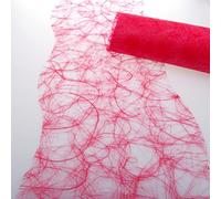 HKT Home Deco Sizoweb Chemin de Table Coupe ondulée Rouge env. 25 cm Rouleau 25 m 64 W 009 de r