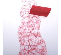 HKT Home Deco Sizoweb Chemin de Table Coupe ondulée Rouge Vif env. 12,5 cm Rouleau 25 Mètres - 64 W 034 de r 125