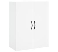HKTMGDNG Armoire murale blanche 69,5 x 34 x 90 cm Armoire suspendue 3 | Armoire polyvalente peu encombrante avec poignées en fer pour chambre à coucher et bureau qui offre un ordre flexible au mur.