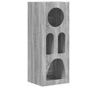 HKTMGDNG Buffet gris Sonoma 40 x 35 x 100,5 cm en bois | Armoire sur pied compacte avec compartiments ouverts, exploite au mieux les niches dans la salle à manger et crée une vue