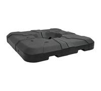 HKTMGDNG Lot de 2 pieds de parasol - Noir - 88,5 cm - Pour transat déporté | Base de parasol en deux parties en polyéthylène haute densité noire pour un maintien stable des parasols déporté sur les