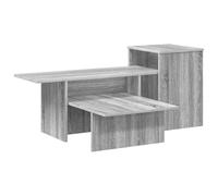 HKTMGDNG Table console gris Sonoma 91,5 x 35 x 38,5 cm Table de couloir | Table d'entrée polyvalente avec compartiments pour couloir et salon. Aspect élégant en Sonoma gris en bois.