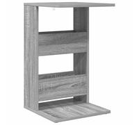 HKTMGDNG Table d'appoint gris Sonoma - 40 x 35 x 60,5 cm - En bois - Table | Mesure 40 x 35 x 60,5 cm, ce qui en fait une solution de rangement compacte pour les salons, les chambres et les couloirs