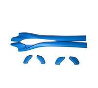 HKUCO Blue Replacement Silicone Leg Set For Oakley Half Jacket 2.0 Sunglasses Earsocks Rubber Kit