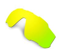 HKUCO Mens Replacement Lenses For Oakley Jawbreaker Sunglasses 24K Gold Polarized