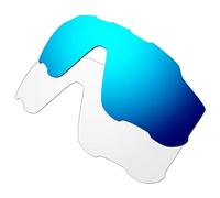 HKUCO Mens Replacement Lenses For Oakley Jawbreaker Sunglasses Blue/Transparent Polarized